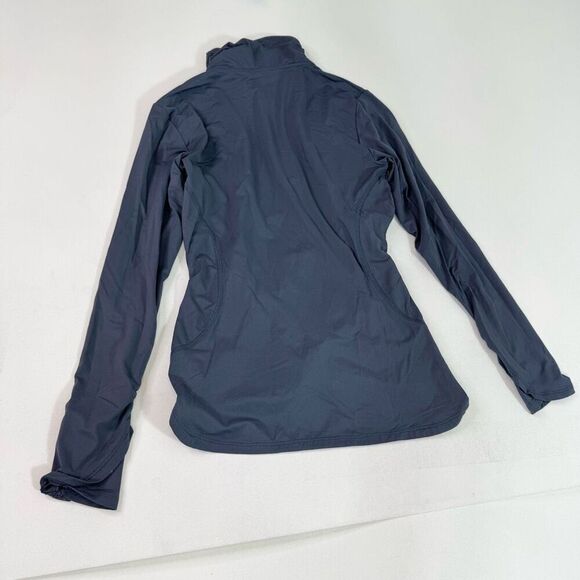 Title Nine 1/4 Zip Long Sleeve Pullover Ruched Active Paradigm Top Navy Blue XS - Picture 8 of 8